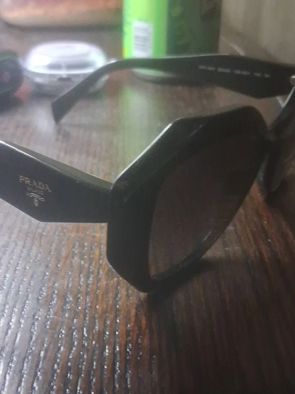Prada Black Octagonal Women’s Sunglasses